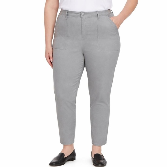 Banana Republic Pants - Banana Republic Women's Size 16 High Rise Twill Pant Gray d0035